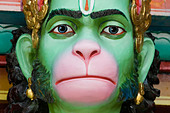 Hanuman Hindu monkey god sculpture Sri Vadapathira Kaliamman Temple Little India Singapore - AJE8EY